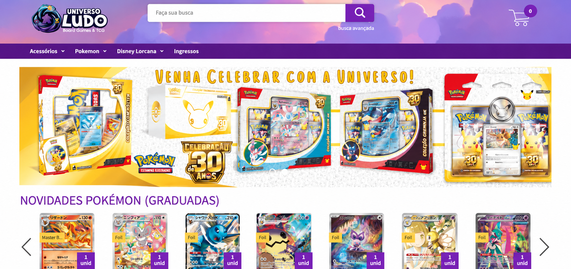 Loja online da Universo Ludo na Liga